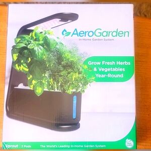 AEROGARDEN SPROUT BLACK 3-POD IN-HOME GARDEN SYSTEM - NEW!